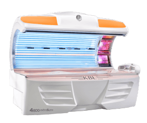 KBL Sun X tanning bed with higher UVB output for melanin production